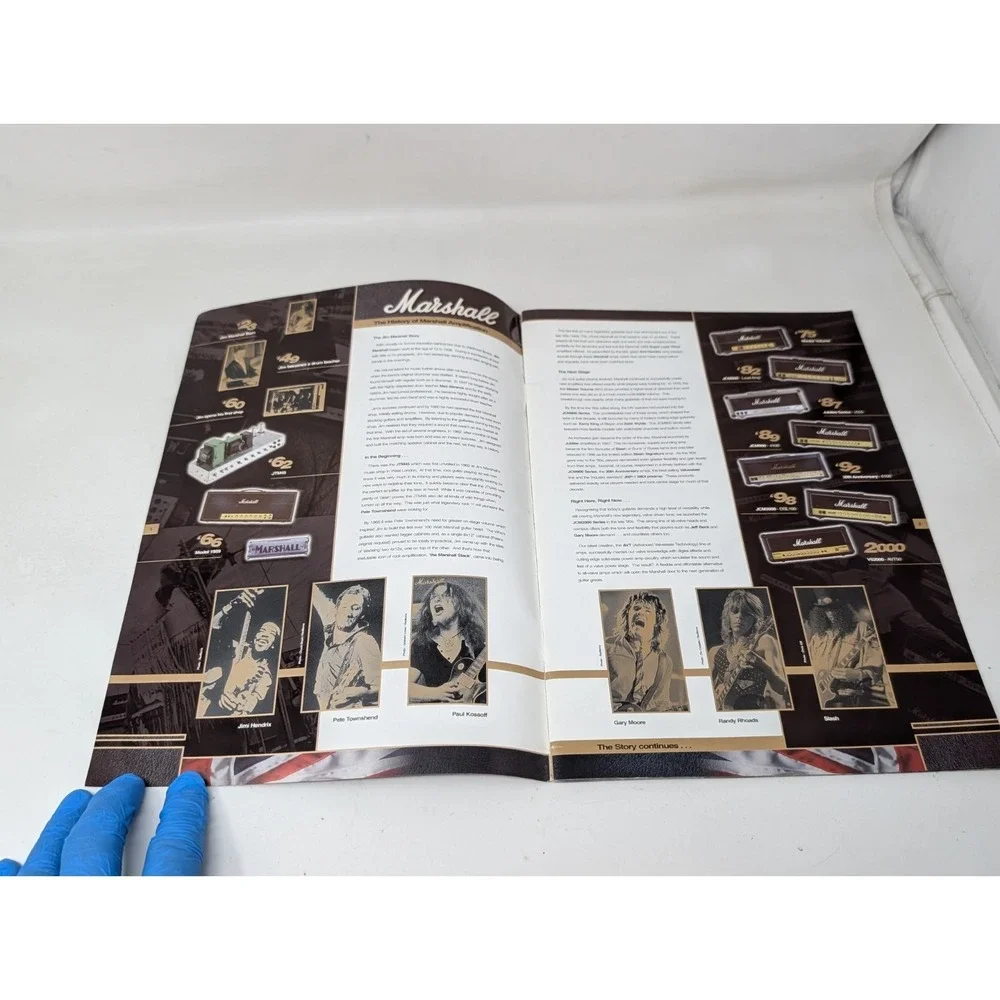 2001 Marshall Amplifiers Catalog Book Electric Music Gear Catalogue